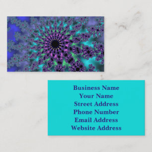 Peacock Burst Business Card