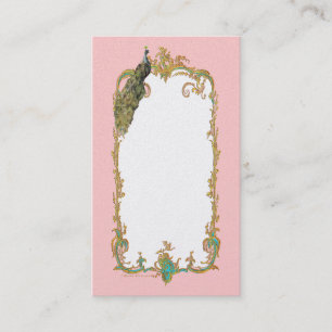 Peacock Business or Profile Card