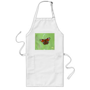 Peacock Butterfly Long Apron