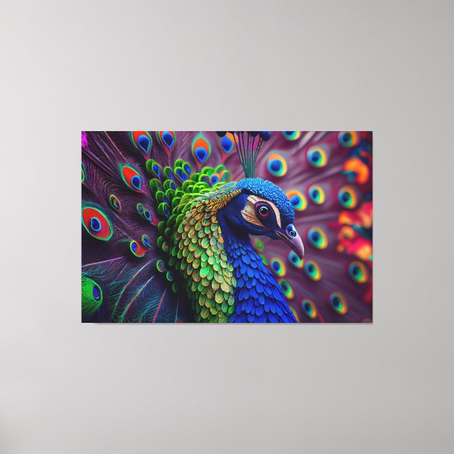 Peacock Canvas Print (Front)