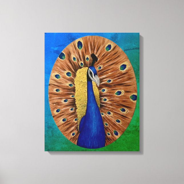 Peacock Canvas Print (Front)