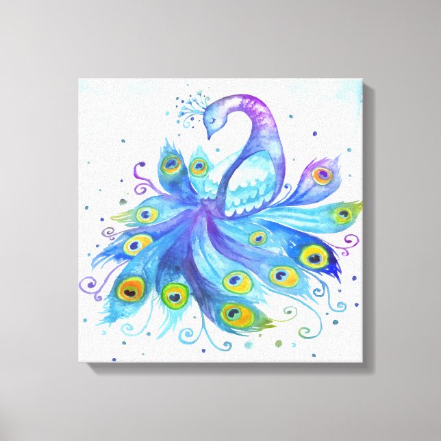 Peacock Canvas Print (Front)