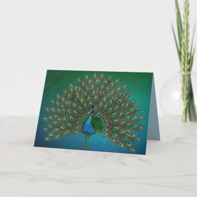 Peacock Card (Front)