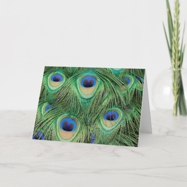 Peacock-Card - Customised Card (Front)