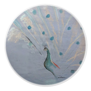 Peacock Ceramic Knob