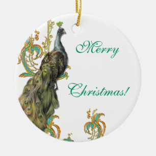 Peacock Christmas Ornament