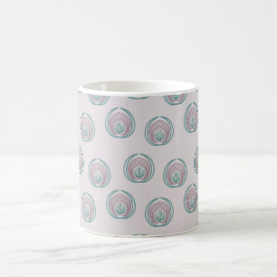 Peacock Circles Coffee Mug