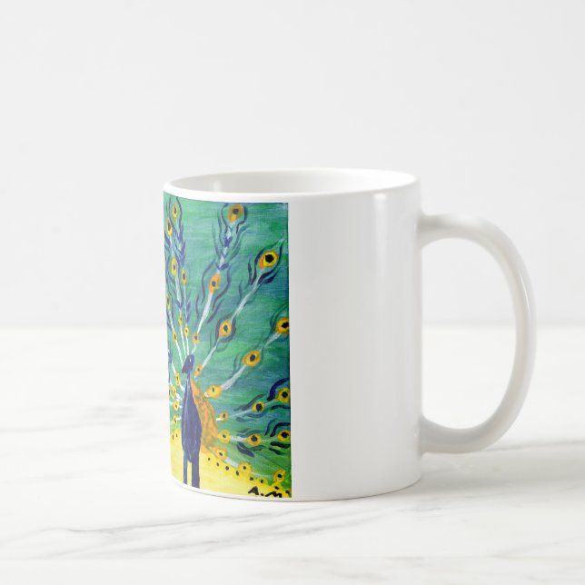 peacock coffee mug (Right)
