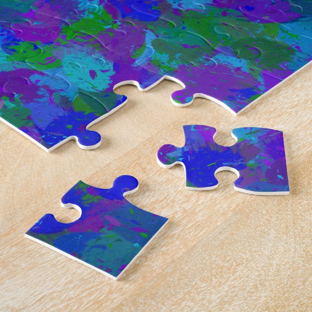 Peacock Colour Jigsaw Puzzle (Side)