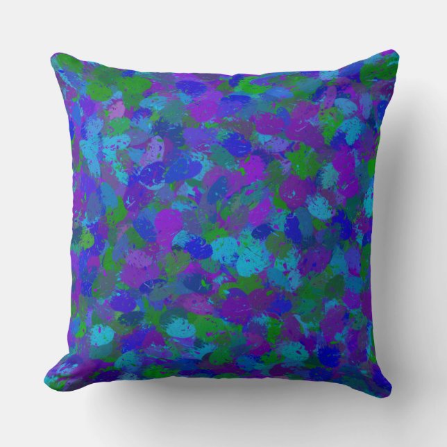 Peacock Colour Splashes 4755 Cushion (Front)