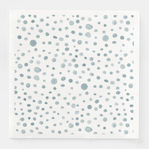 Peacock Confetti Watercolor Dots Paper Napkin