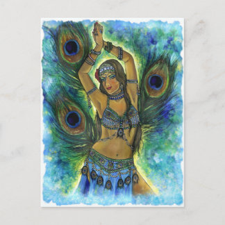 Peacock Dancer Postcard