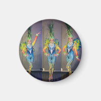 peacock dancer showgirl T-Shirt Throw Pillow