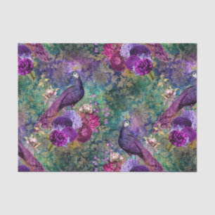 Peacock Decoupage Ephemera Tissue Paper