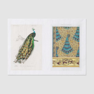 Peacock decoupage paper