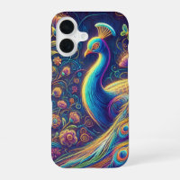 Peacock design Phone Case