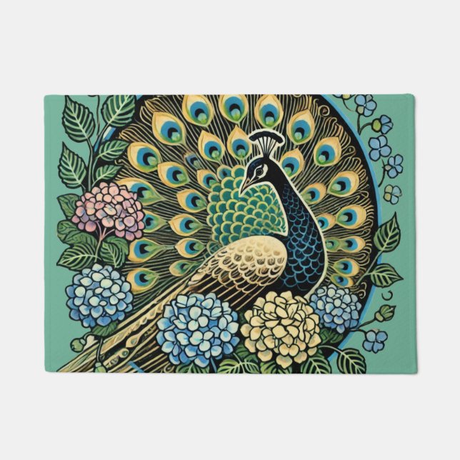 Peacock                                            doormat (Front)