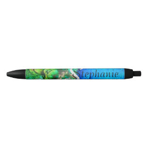 Peacock elegant modern business corporate black ink pen