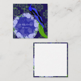 Peacock Enclosure Card