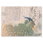 Peacock Ephemera Decoupage Paper