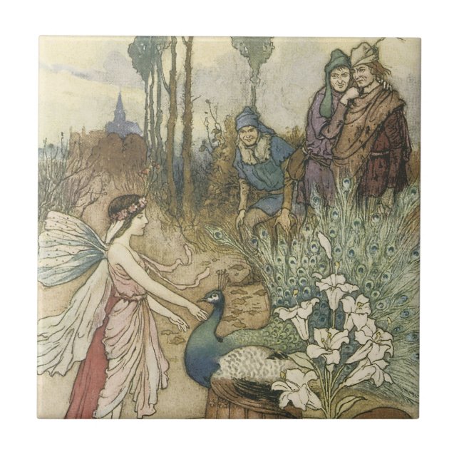 Peacock Faerie Tile (Front)