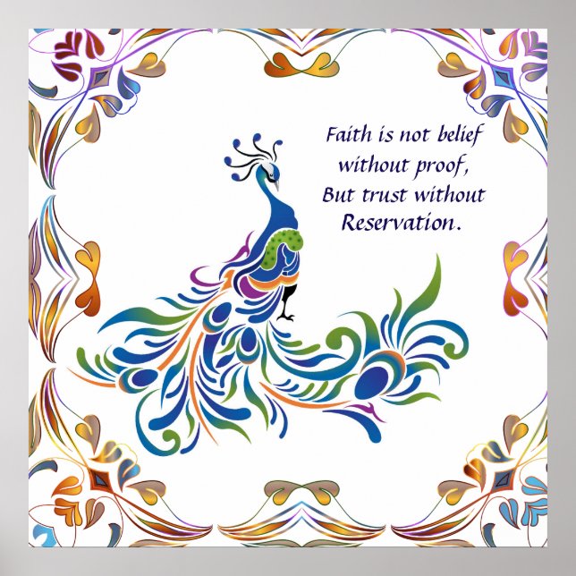 Peacock Faith is Poster (Front)