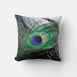 Peacock Feather 1 Pillows