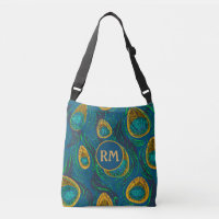 Peacock Feather Abstract Monogram