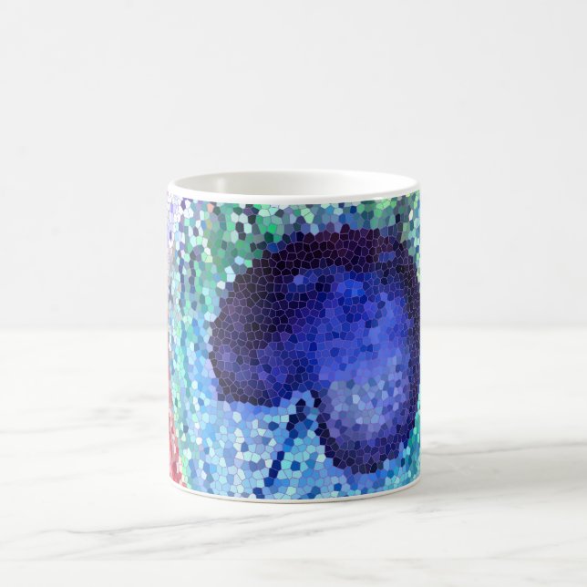 Peacock Feather Art Classic Mug (Center)