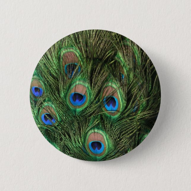 Peacock Feather Button (Front)