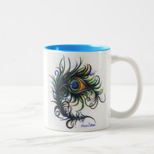 Peacock Feather Coffee Mug