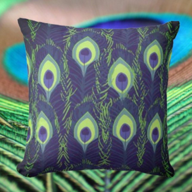 Peacock Feather Cushion (Creator Uploaded)