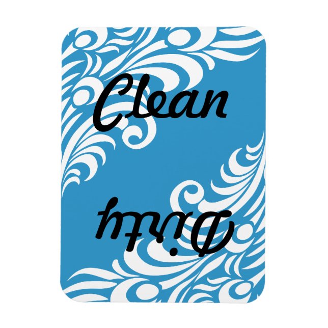 Peacock Feather Dishwasher Magnet (Vertical)