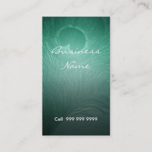 Peacock Feather Elegant Business Card