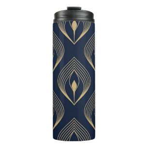 Peacock Feather: Floral Paisley Thermal Tumbler