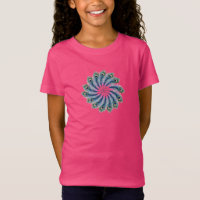 Peacock Feather Heart Graphic T-Shirt | Indian Lov