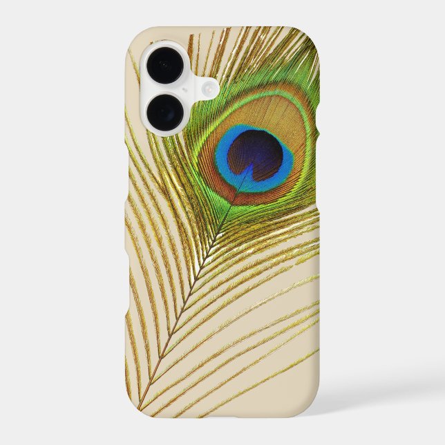 Peacock feather iPhone Case (Back)