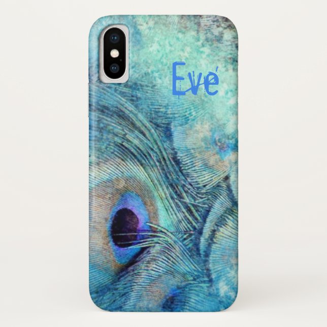 Peacock feather iphone x Case-Mate iPhone case (Back)