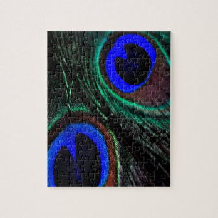 Peacock feather jigsaw puzzle