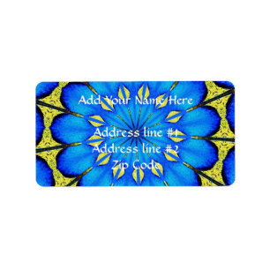 Peacock Feather Kaleidoscope 4 Label