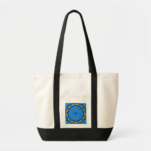 Peacock Feather Kaleidoscope 4 Tote Bag