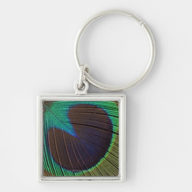 Peacock feather key ring (Front)