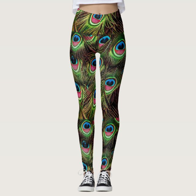 peacock feather leggings (Front)