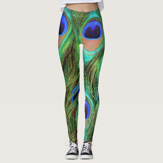 Peacock Feather Leggings (Front)