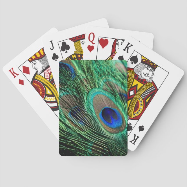 Peacock Feather Lucky Playing Cards (Back)