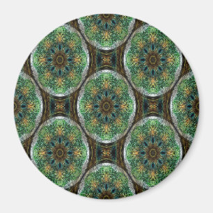 Peacock Feather Mandala's..... Magnet