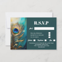 Peacock feather marbled dark teal luxury elegant