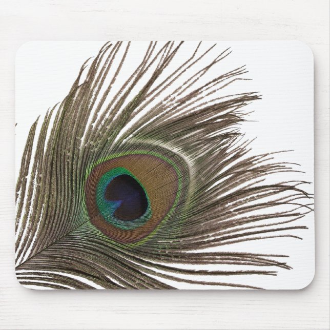 Peacock feather mouse pad (Front)