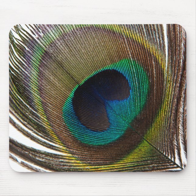 Peacock feather mouse pad (Front)