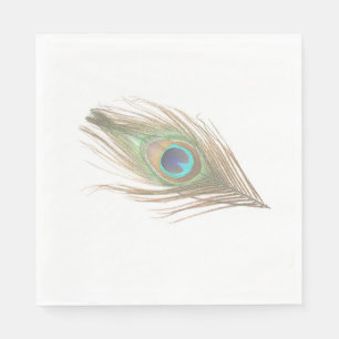 Peacock Feather Napkin